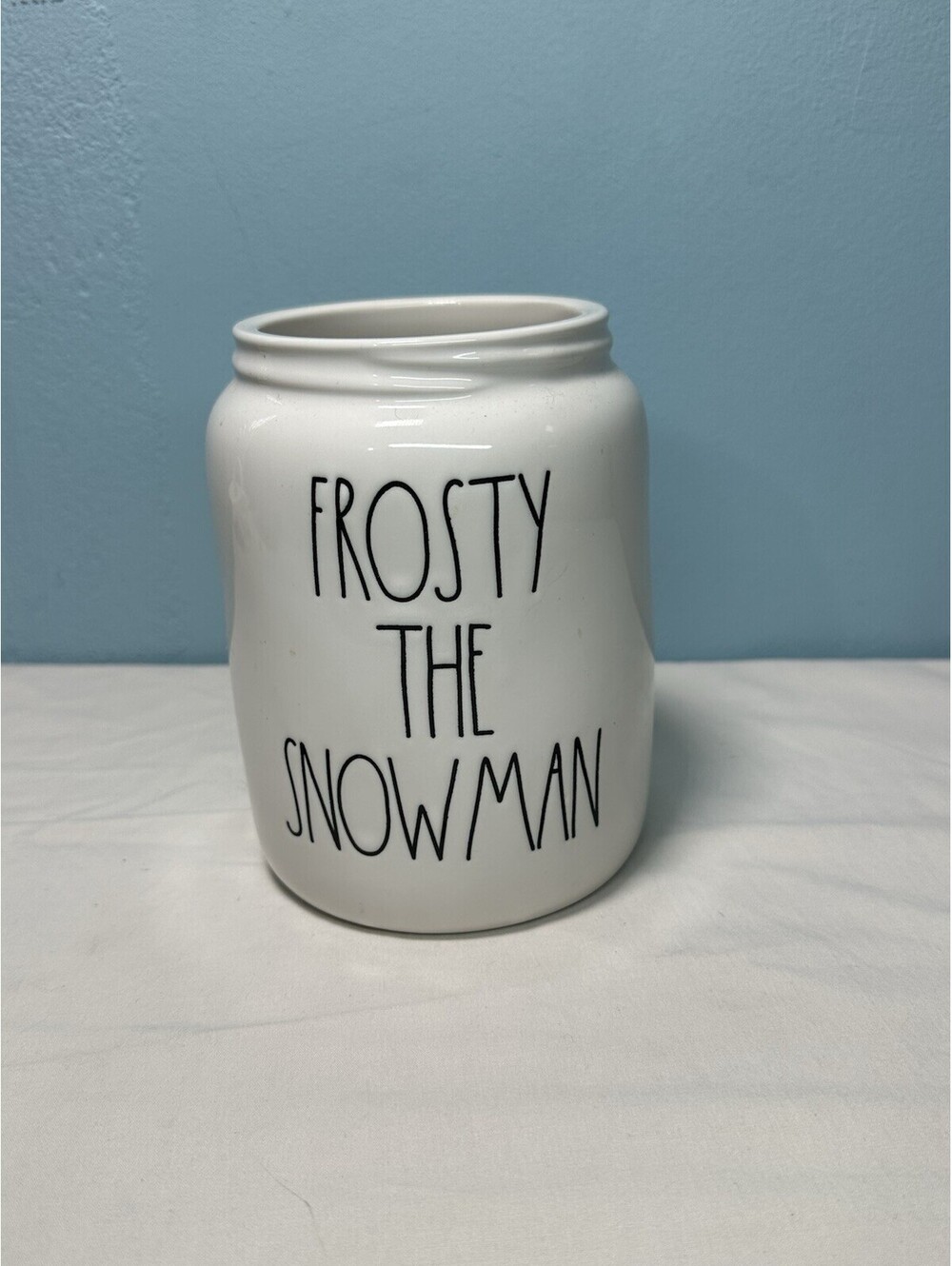 Rae Dunn Frosty The Snowman Baby Canister BASE ONLY No Lid Christmas Magenta